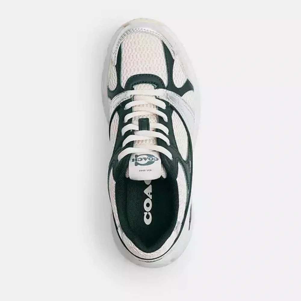 Coach Green and Silver Sneakers
